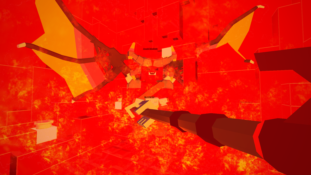 The Mashhit attacking with its spear